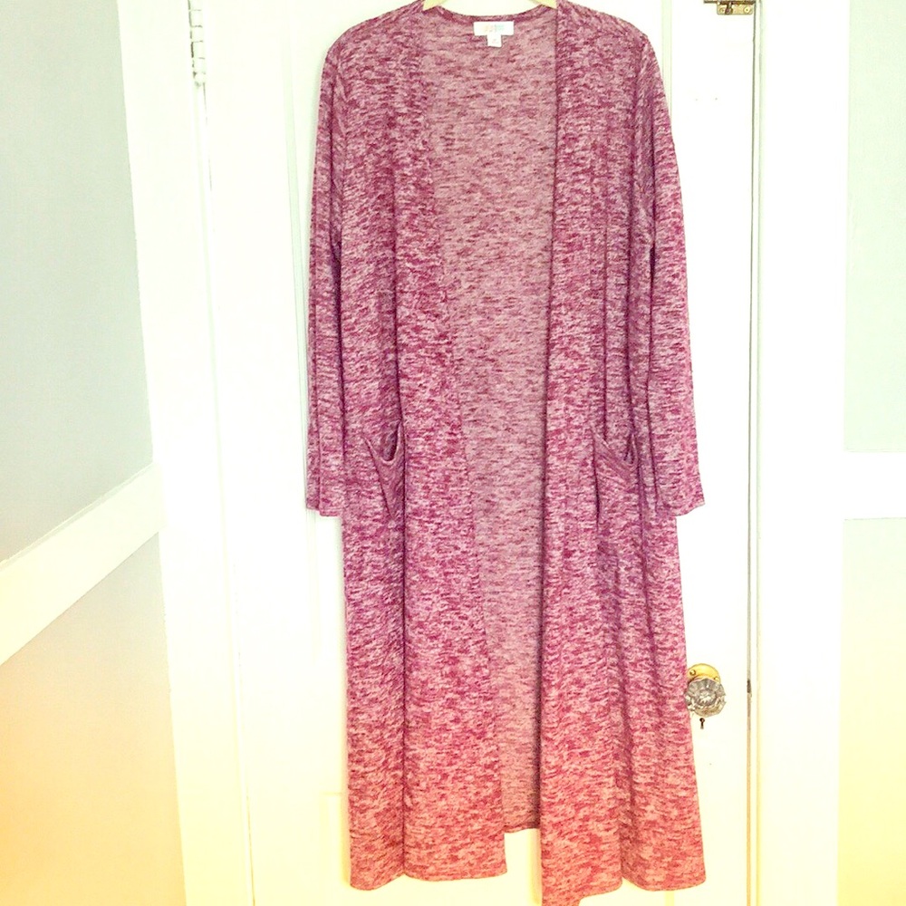 LuLaToe Pink Sarah Duster Cardigan